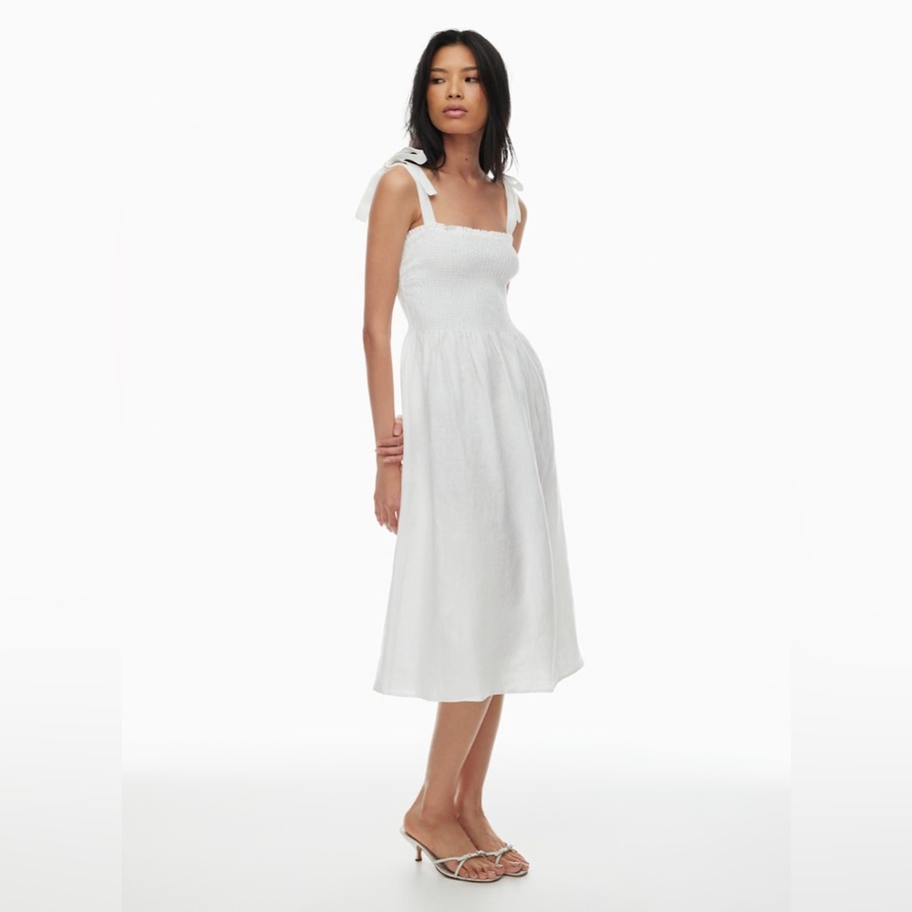 Wilfred Golden Hour Linen Dress